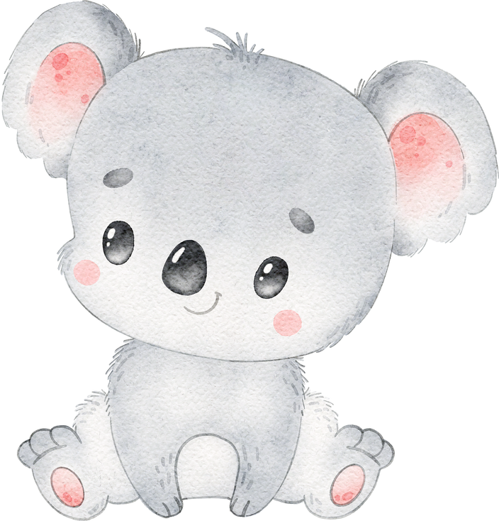 Cute watercolor koala